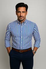 Henrique - Camisa Clássica às Riscas