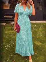 Élina – Vestido longo fluido com flores