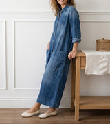 Mónica - Macacão de Algodão Denim