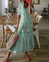 Luna - Vestido Midi de Estilo Boho Sem Esforço