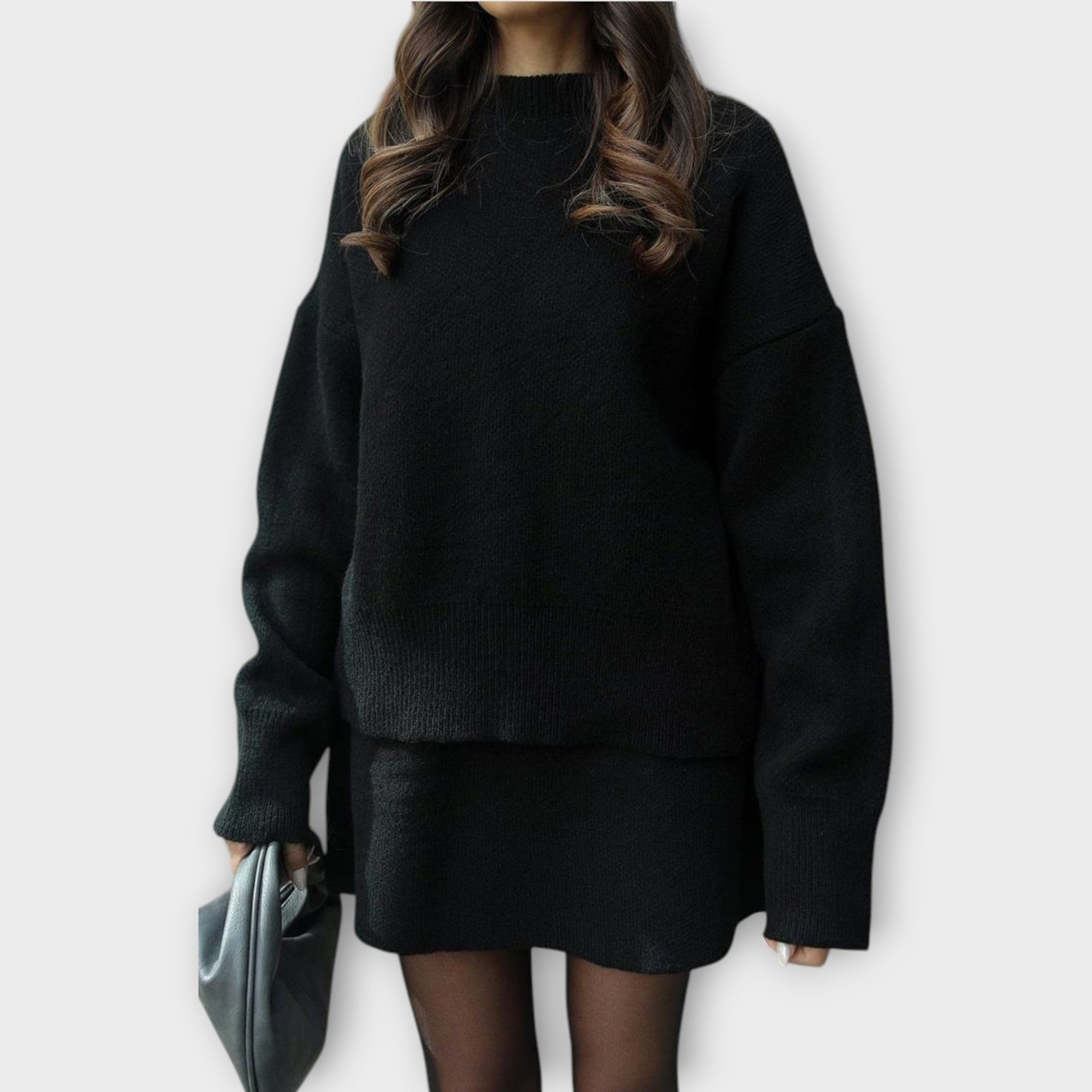 Pleteni set s suknjom