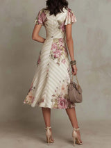 Aida - Vestido midi de cetim elegante