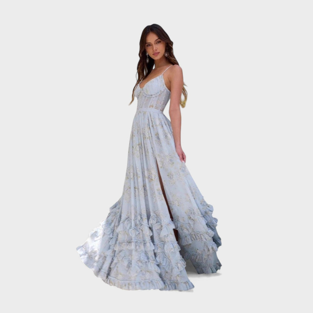 Florência - Vestido longo boémio fenda