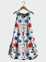 Vestido com Estampa Floral
