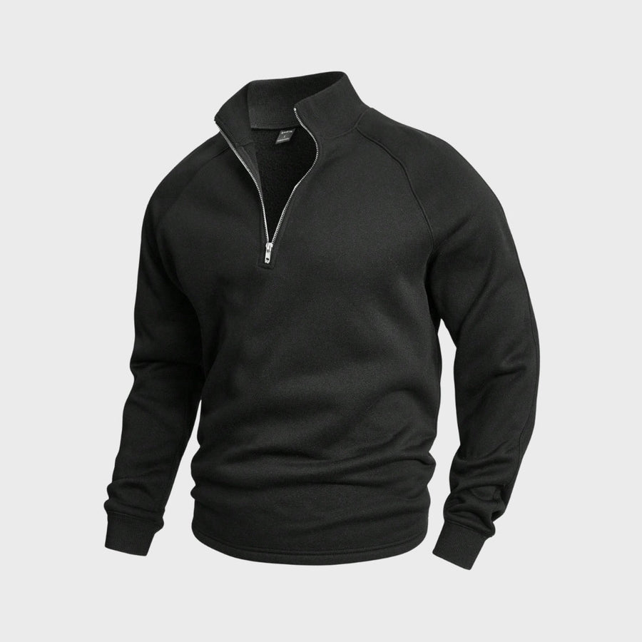 António - Pullover com fecho de meia altura