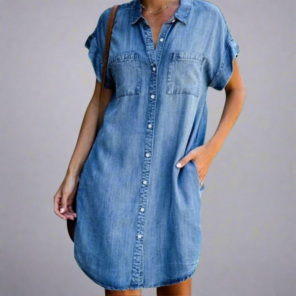 Mini obleka iz prilagodljivega materiala