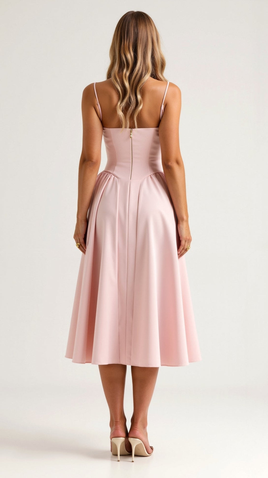 Odete - Vestido midi corpete estruturado