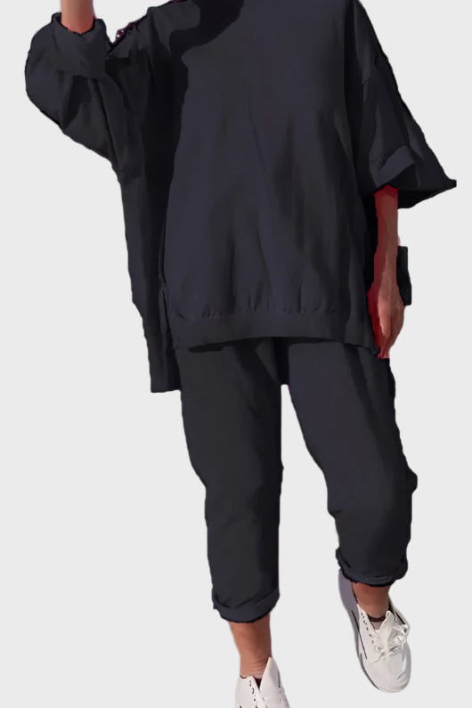 Komplet z okroglo ovratnikom