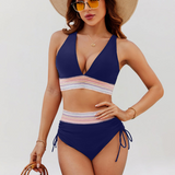 Bikini set z visokim pasom in podporo za trebuh