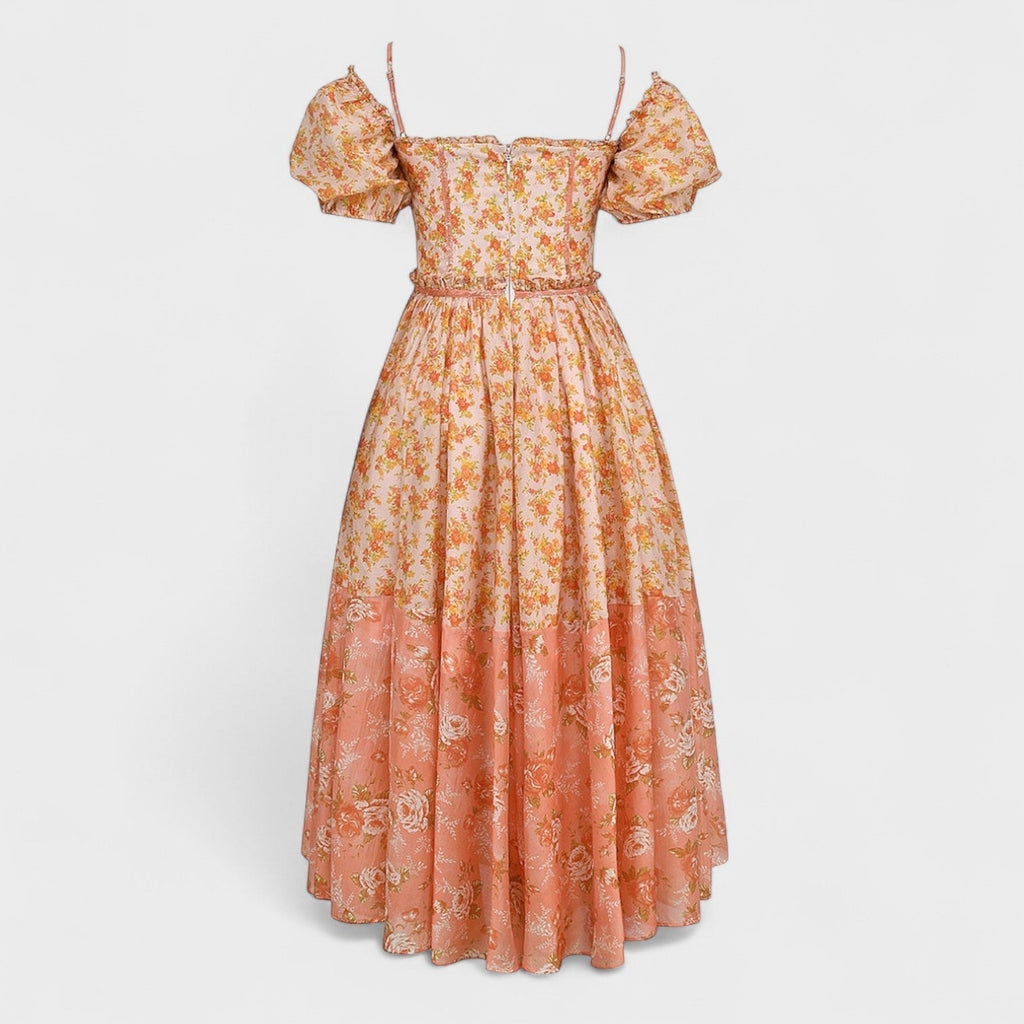 Valentina - Vestido Floral Coral