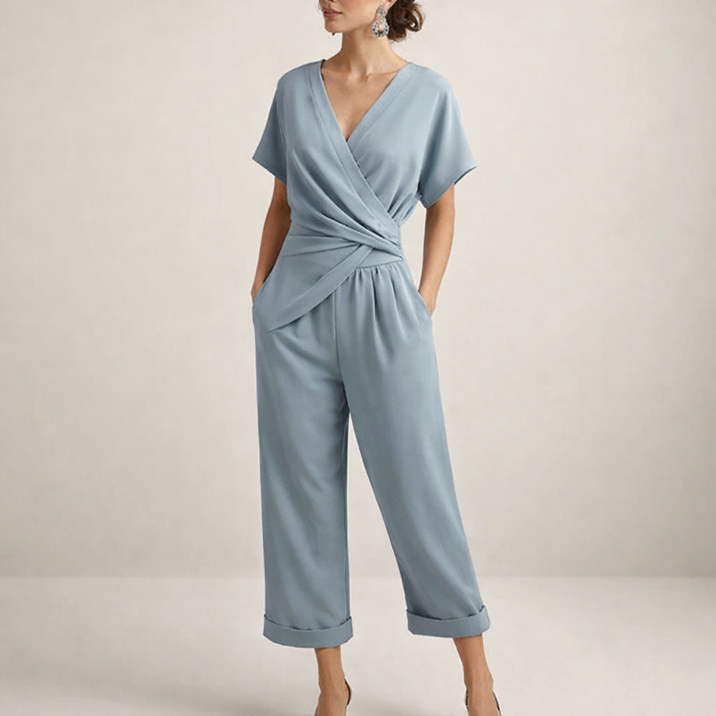 Magda - Elegantni kombinezon s V-izrezom