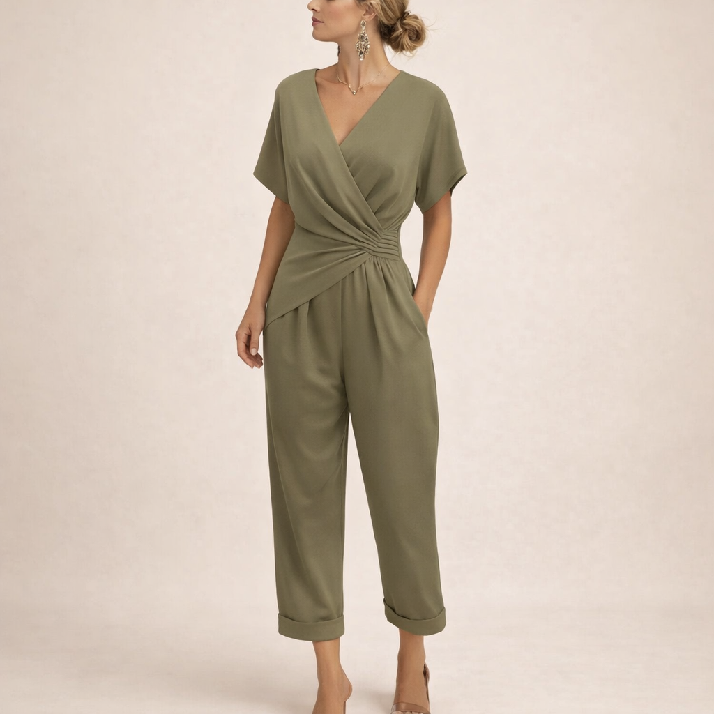 Magda - Elegantni kombinezon s V-izrezom