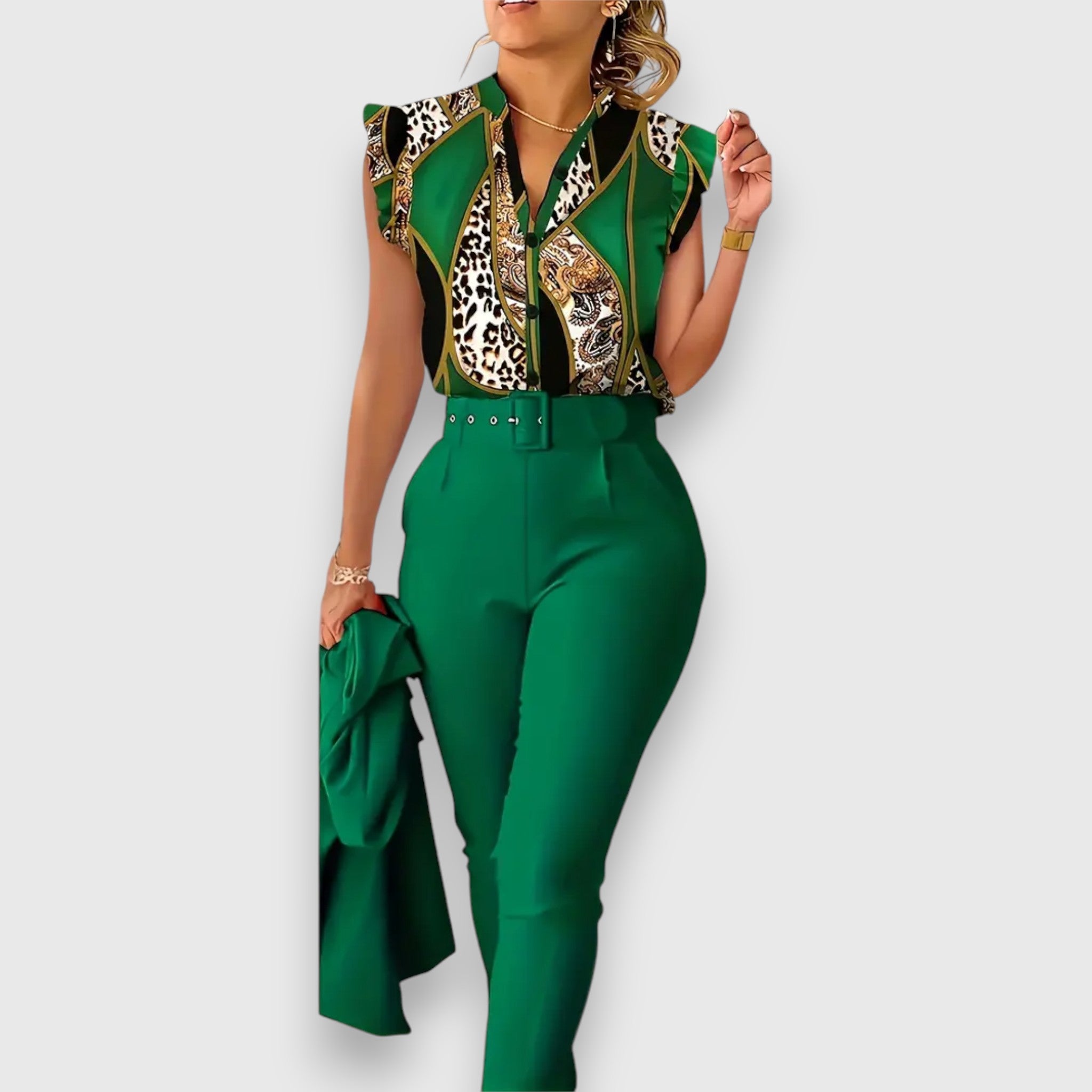 Set z dvojnim dizajnom v modernem leopardjem vzorcu