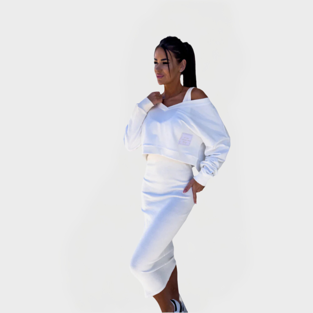 Poletni set s kapuco in obleko za udobje in eleganco