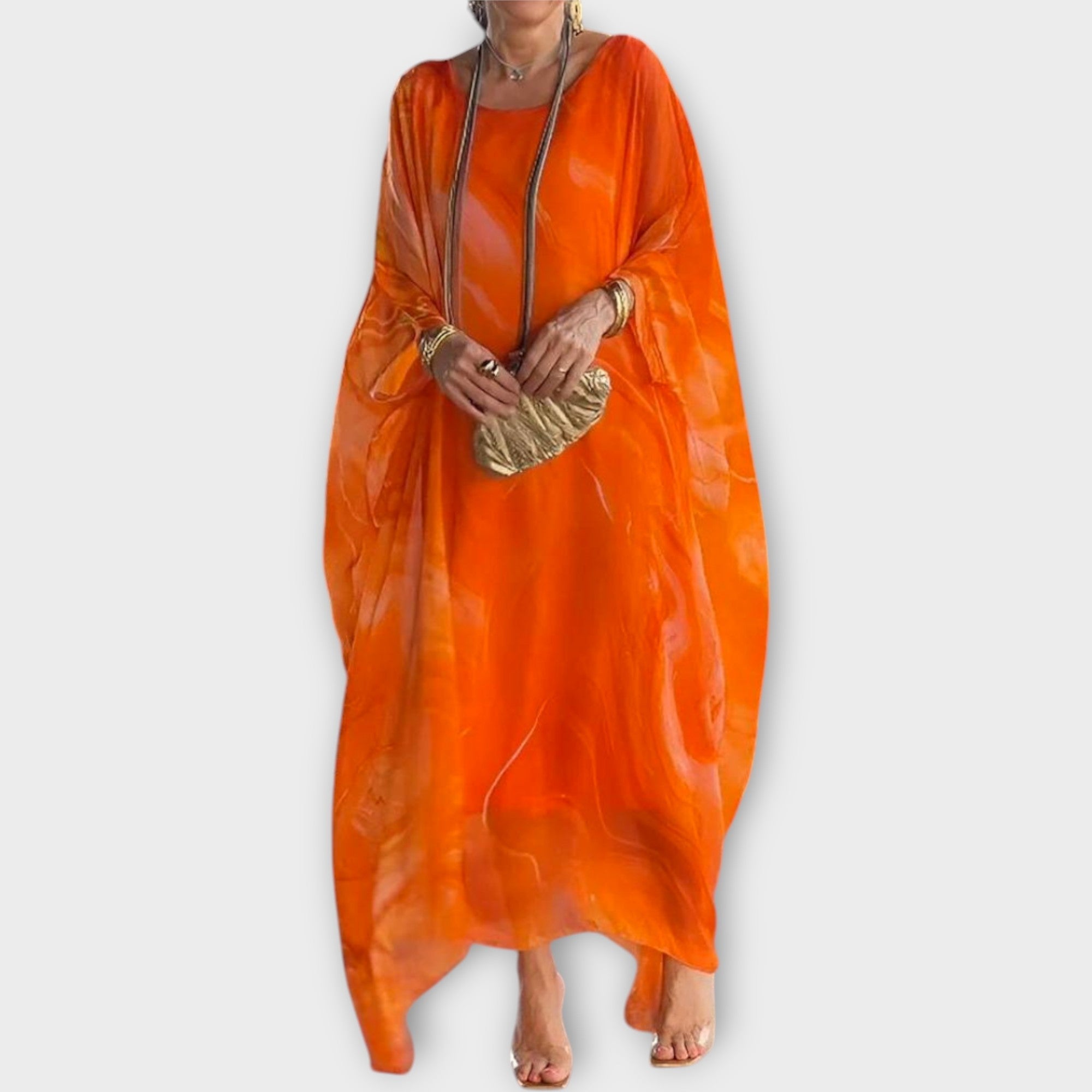 Maxi Kaftan s Prosojno Tkanino