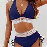 Bikini set z visokim pasom in podporo za trebuh