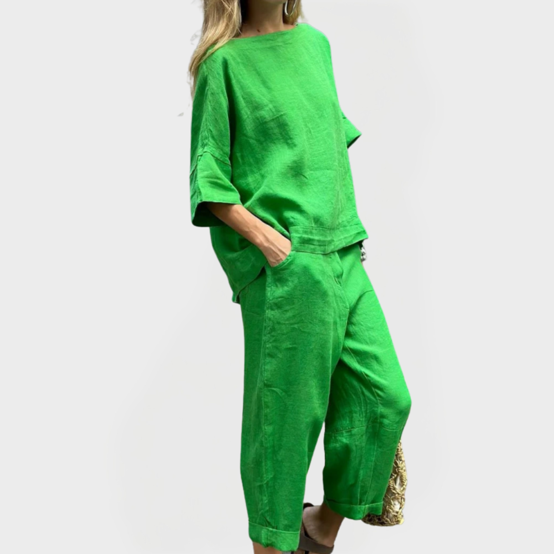 Komplet oblačil z naravnimi motivi