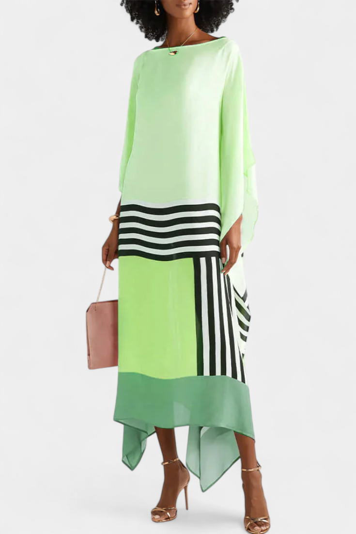 Elenora™ | Luksuzni kaftan z geometrijskim vzorcem