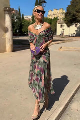 Luísa - Vestido Maxi de Festa Elegante com Decote em V