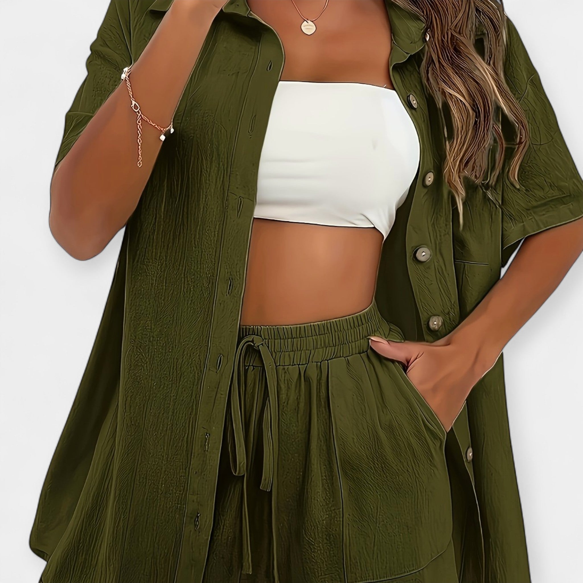 Komplet majice in kratke hlače