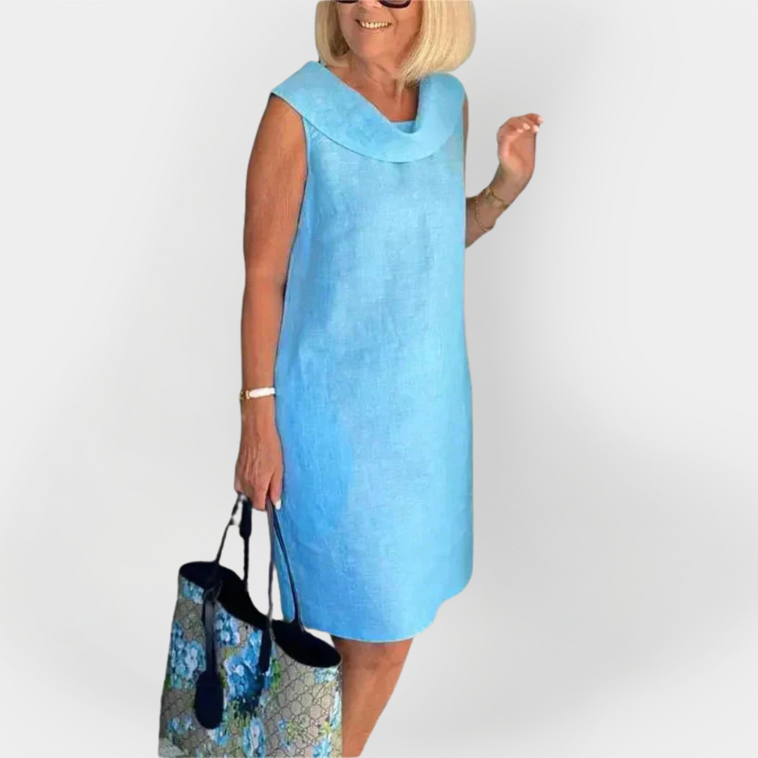 Obleka z zavitim ovratnikom