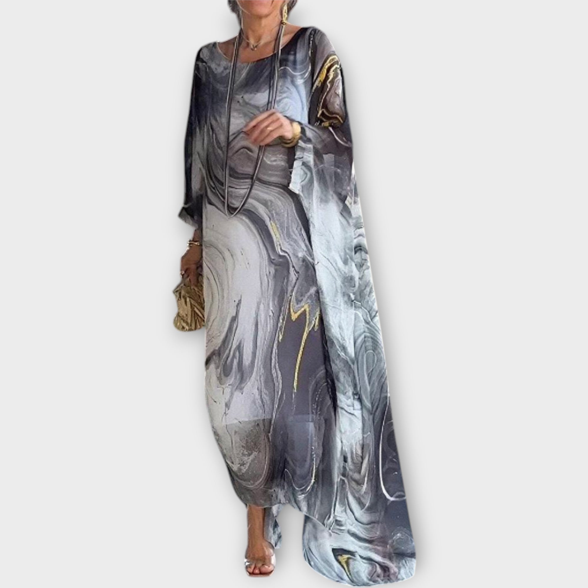 Maxi Kaftan s Prosojno Tkanino