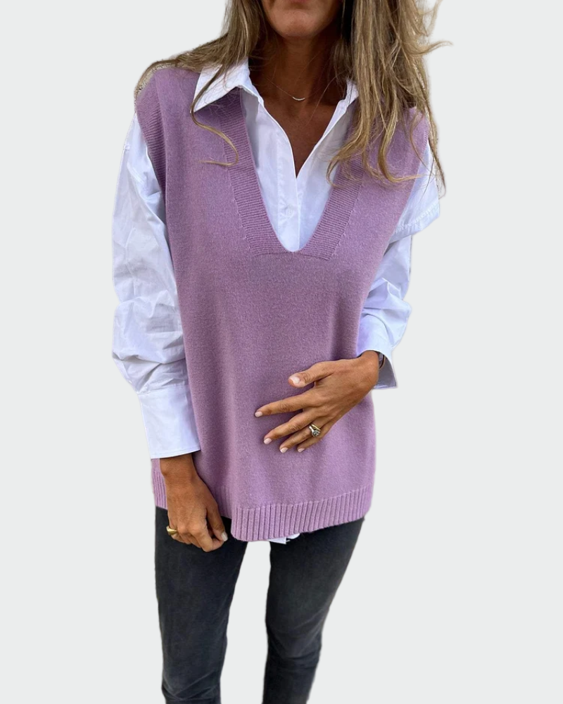 Pleteni brezrokavnik za udobje in stil