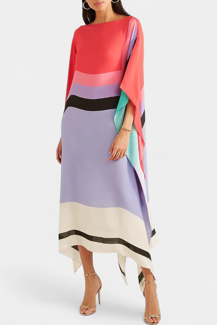 Elenora™ | Luksuzni kaftan z geometrijskim vzorcem