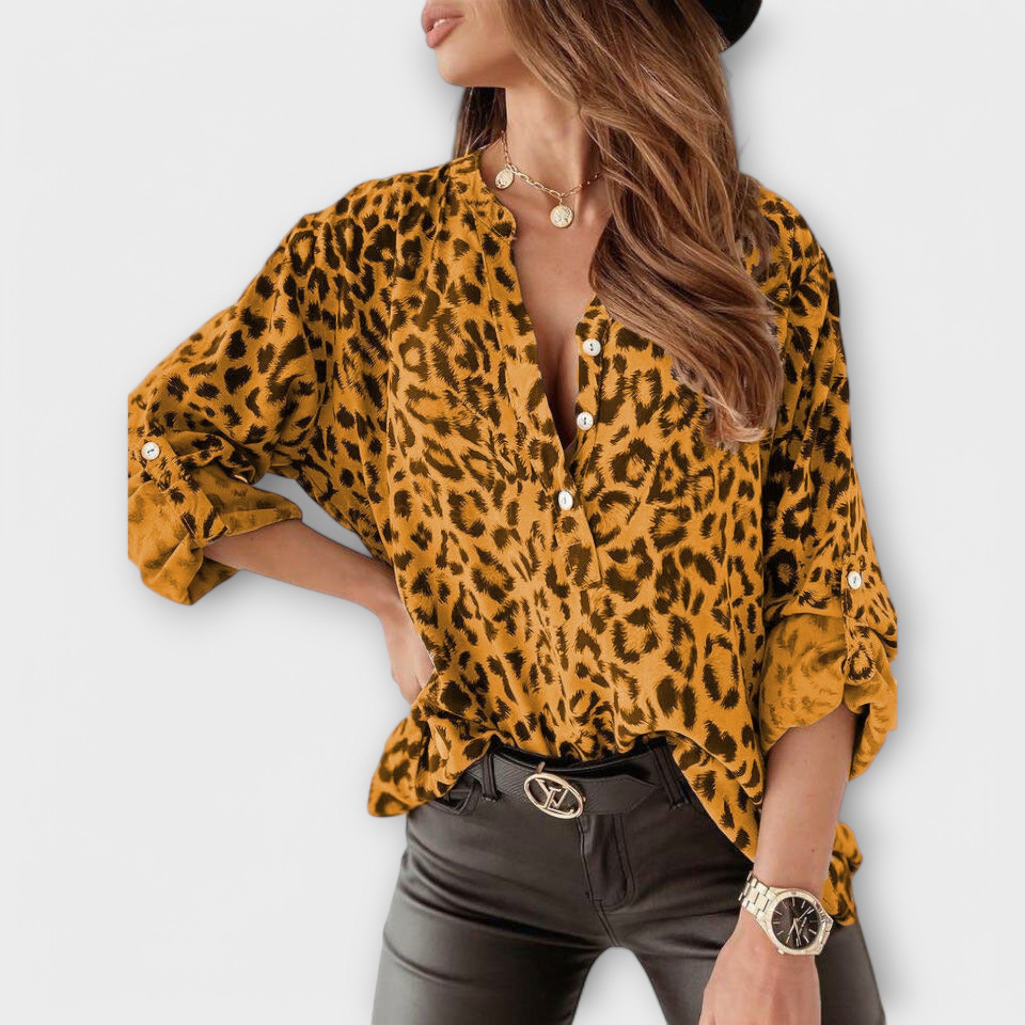 Biserka - Moderna Bluza s Leopardskim Uzorkom