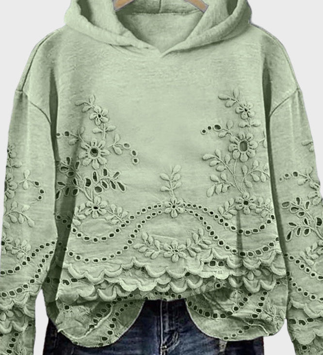 Hoodie s čipkom