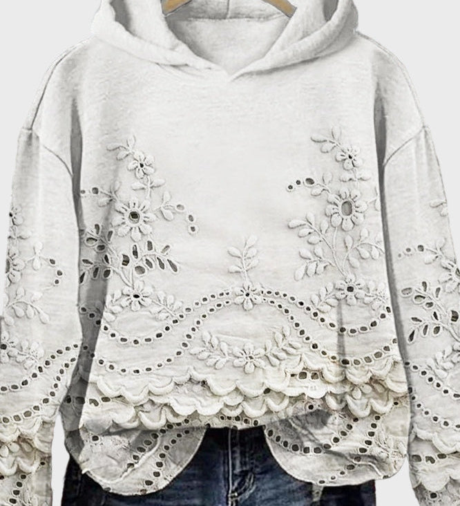Hoodie s čipkom