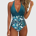 Flávia - Fato de banho elegante para mulheres com decote em V