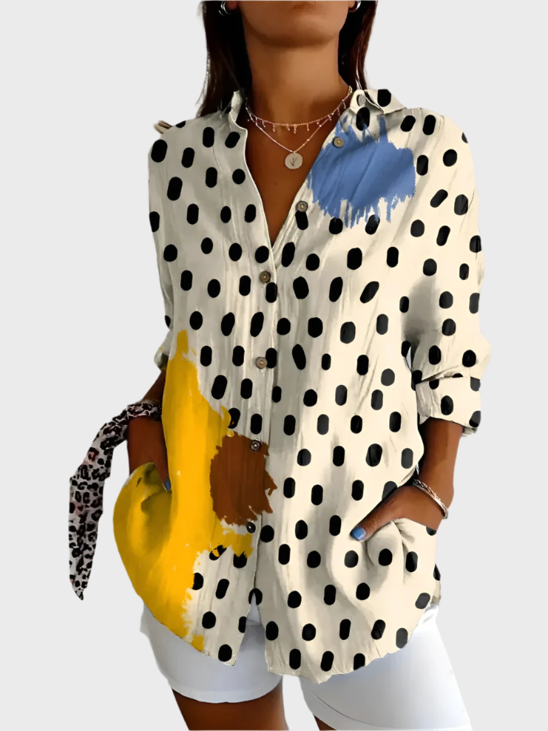 Rožnata Bombažna Bluza