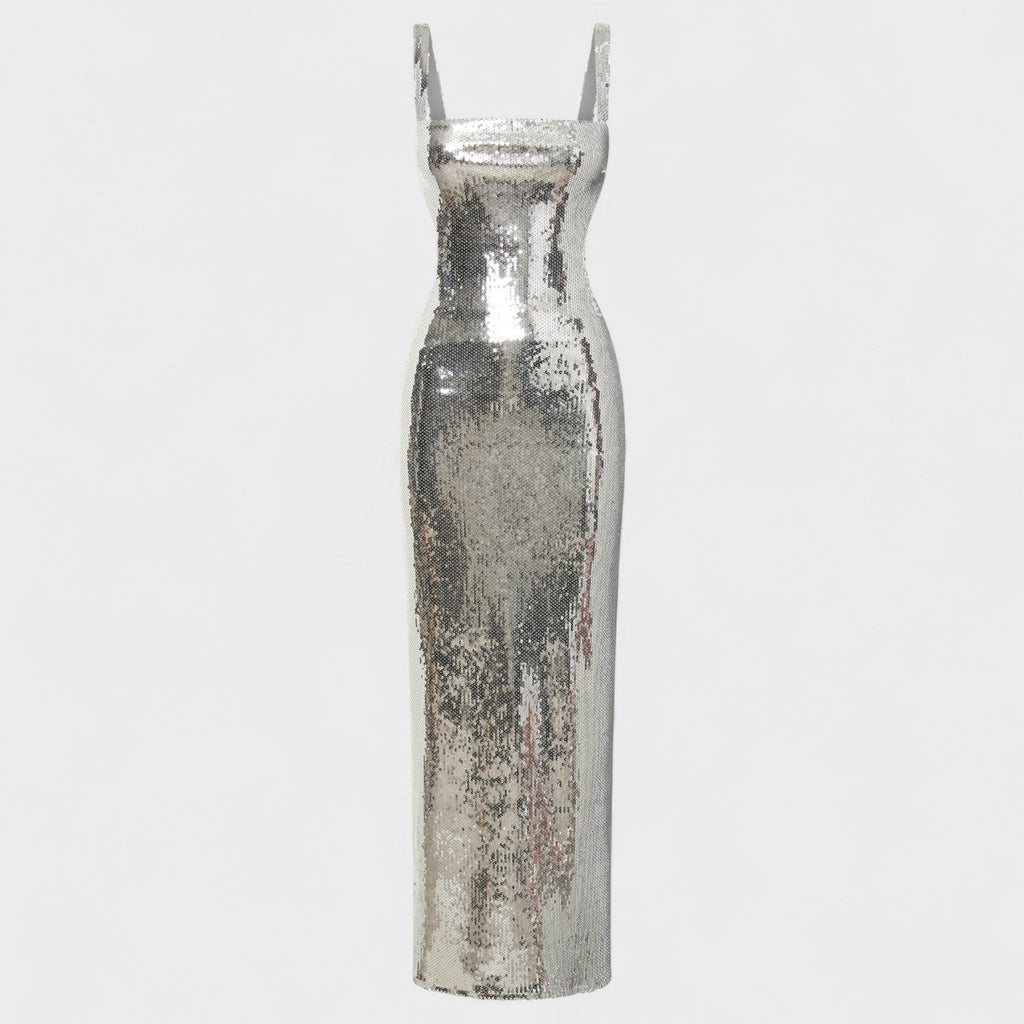Sparkle Silver - Vestido de gala noite