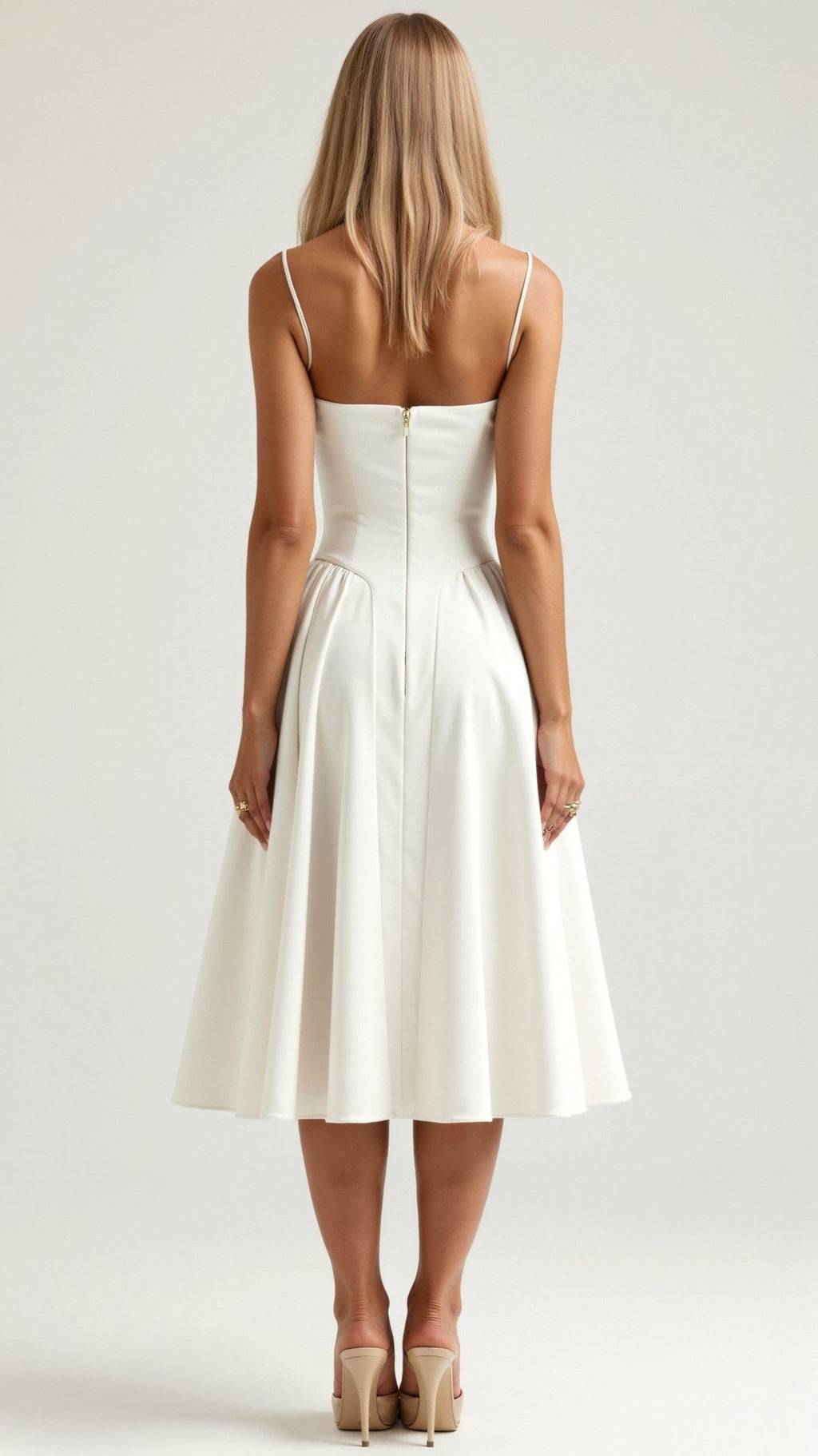 Odete - Vestido midi corpete estruturado