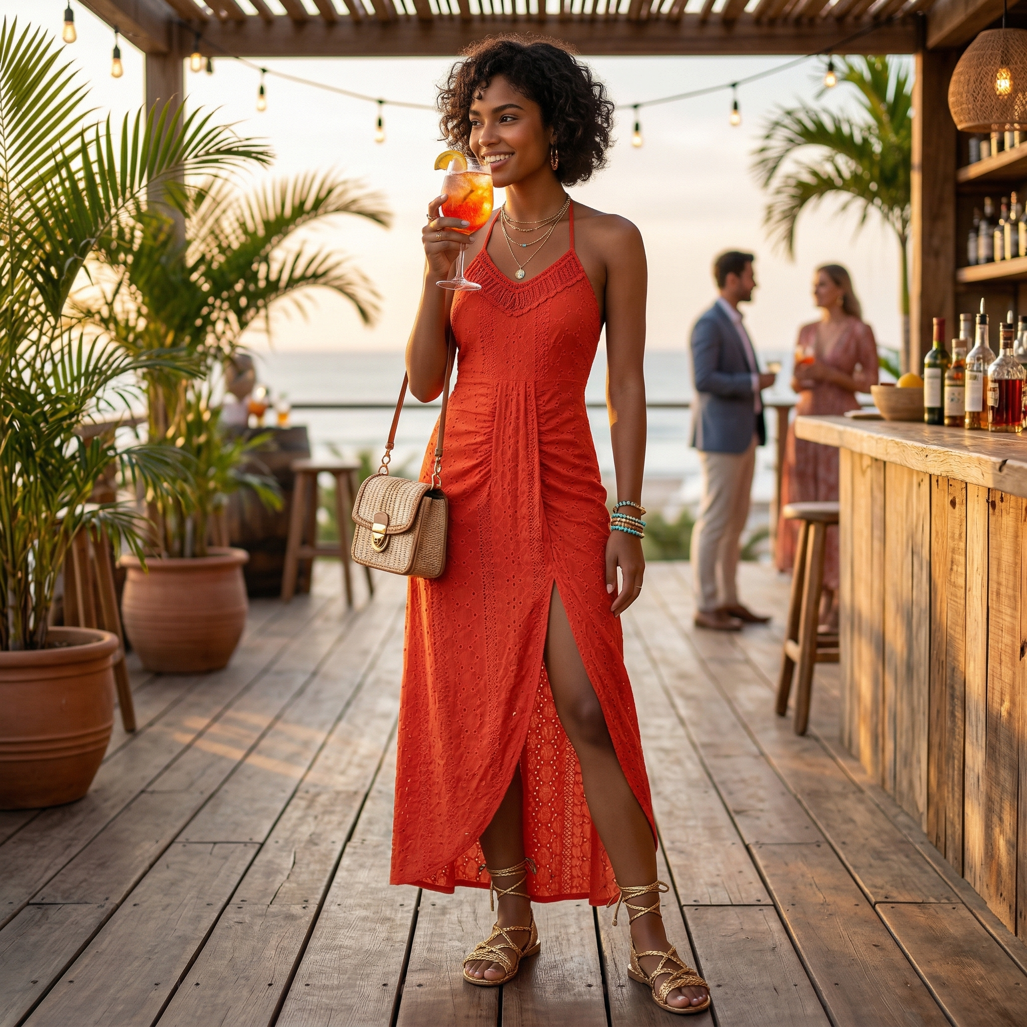 Valentina - Vestido Midi com Decote Transpassado
