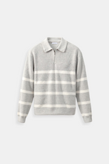 Constantino - Sweater Meio Zíper Listrado