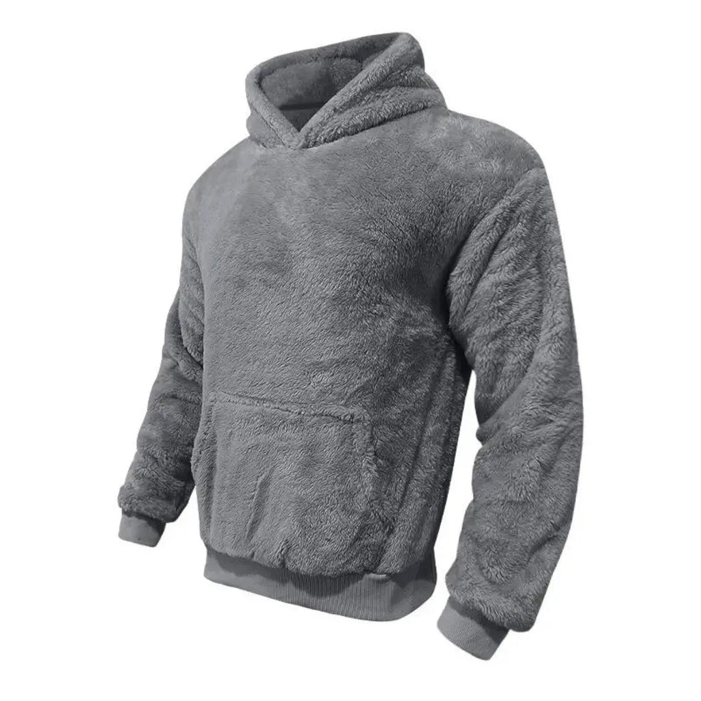 Hoodie - Mistura de Fleece com Capuz