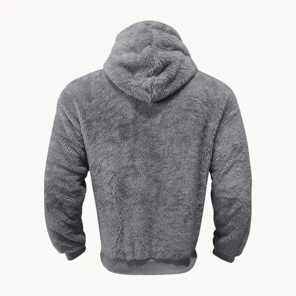 Hoodie - Mistura de Fleece com Capuz