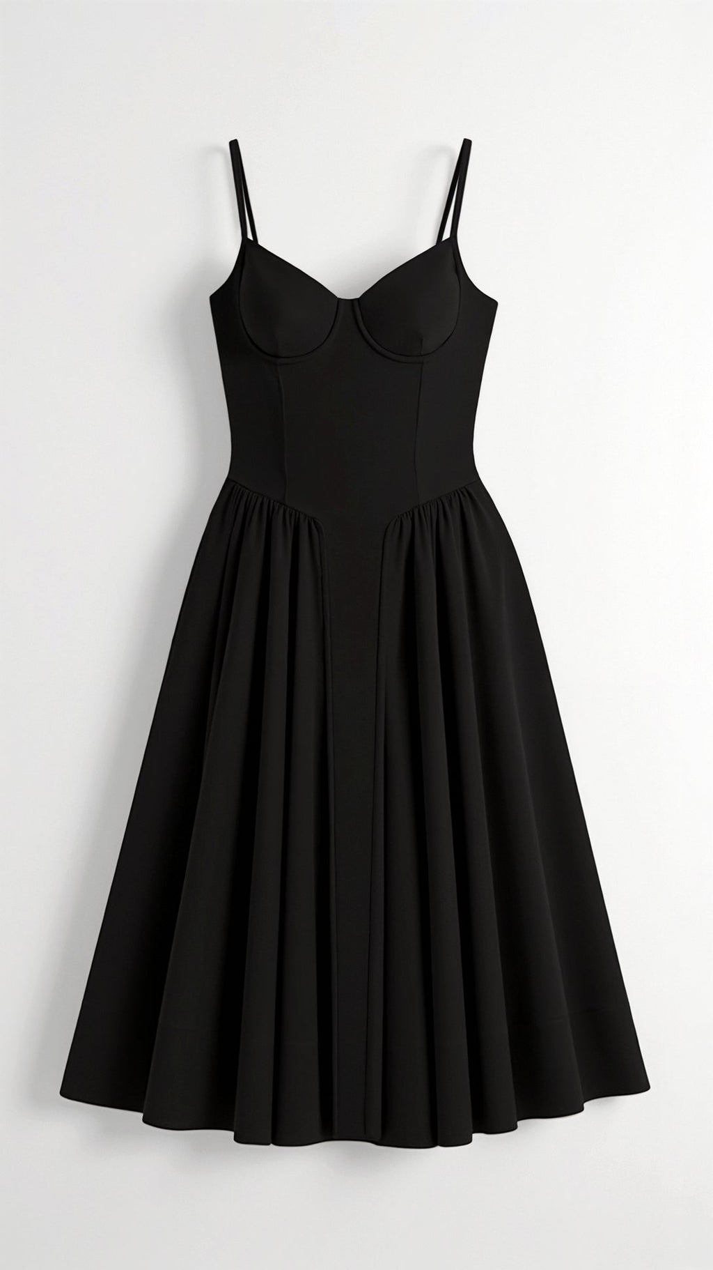 Odete - Vestido midi corpete estruturado