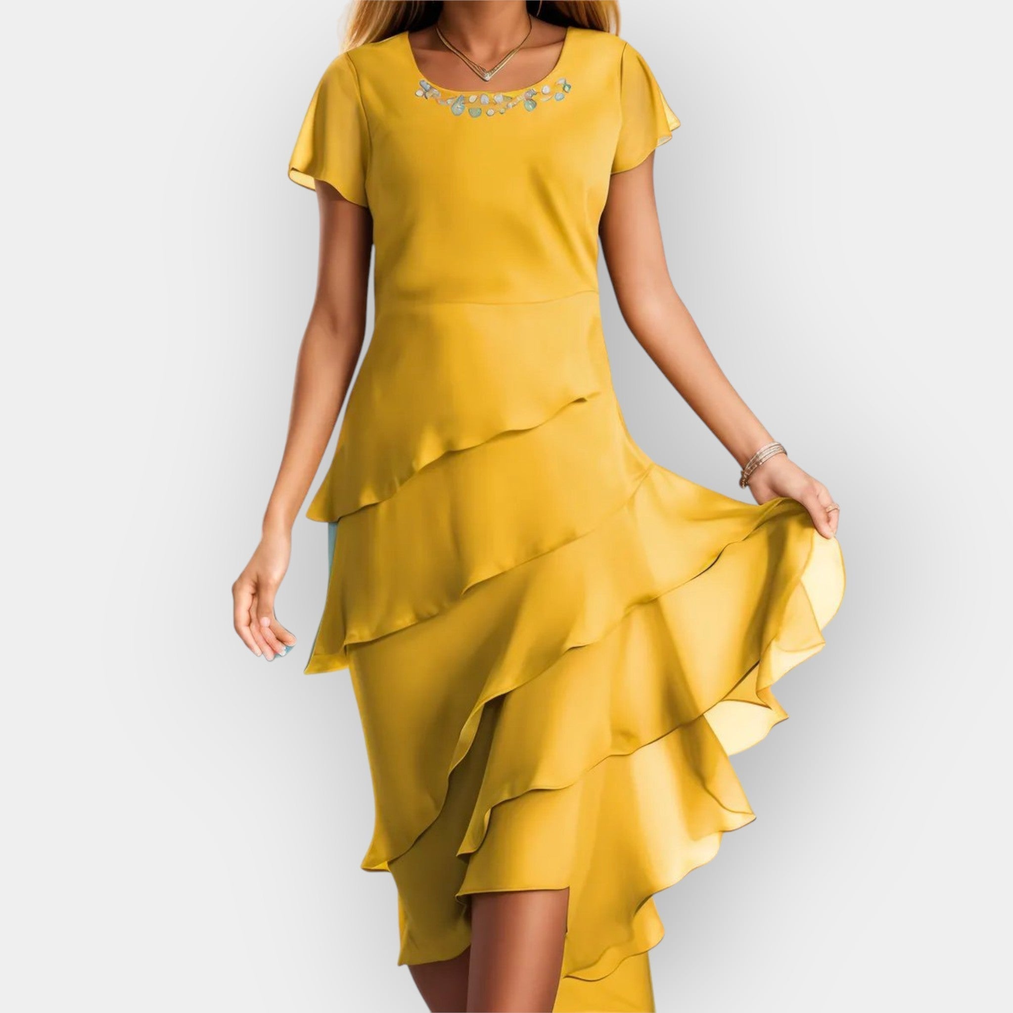 Elegantni Chiffon Oblek