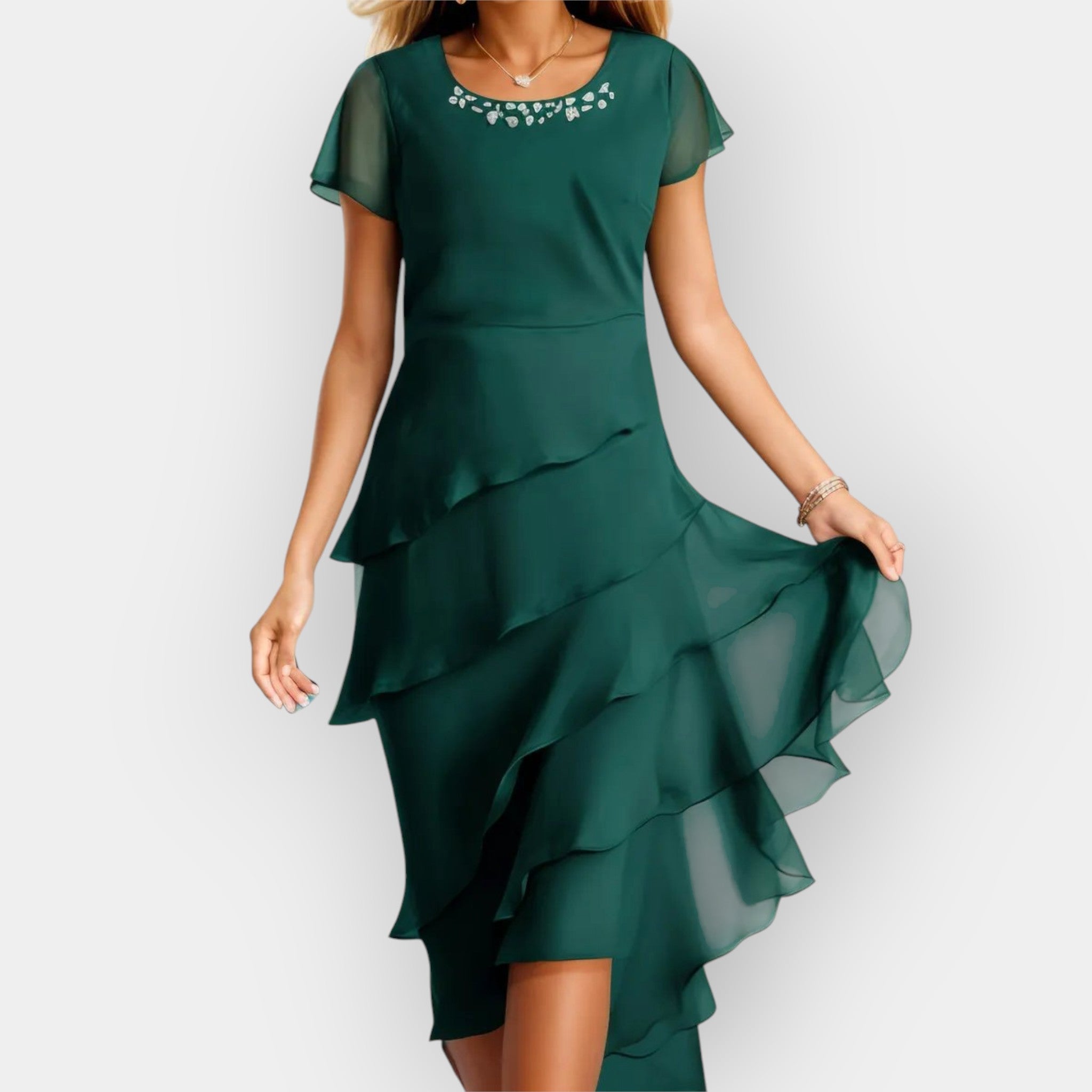 Elegantni Chiffon Oblek