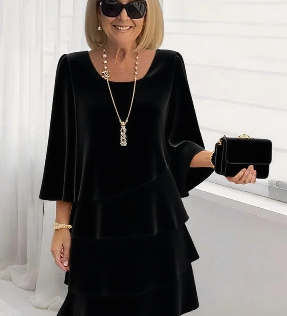 Margarida – Elegantna midi haljina s volanima