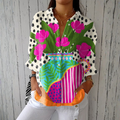 Odete - Blusa Estampa Vaso Floral