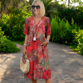 Íris – Vestido fluido leve com efeito lisonjeiro