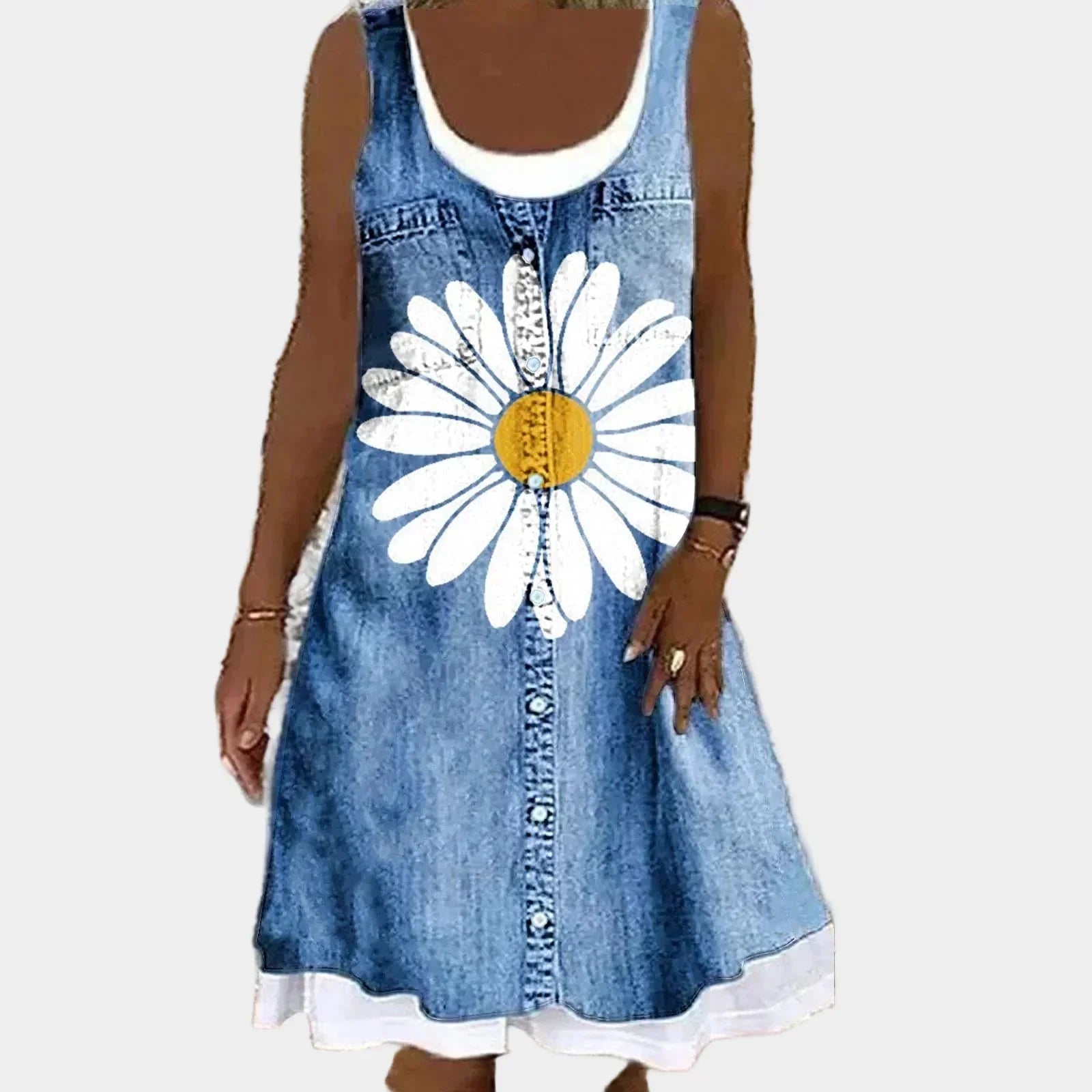 Mehka in elegantna jeans obleka