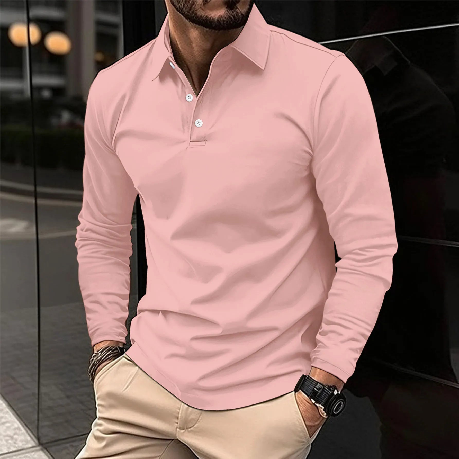 Ethan™ | Mugav pikad varrukad polo
