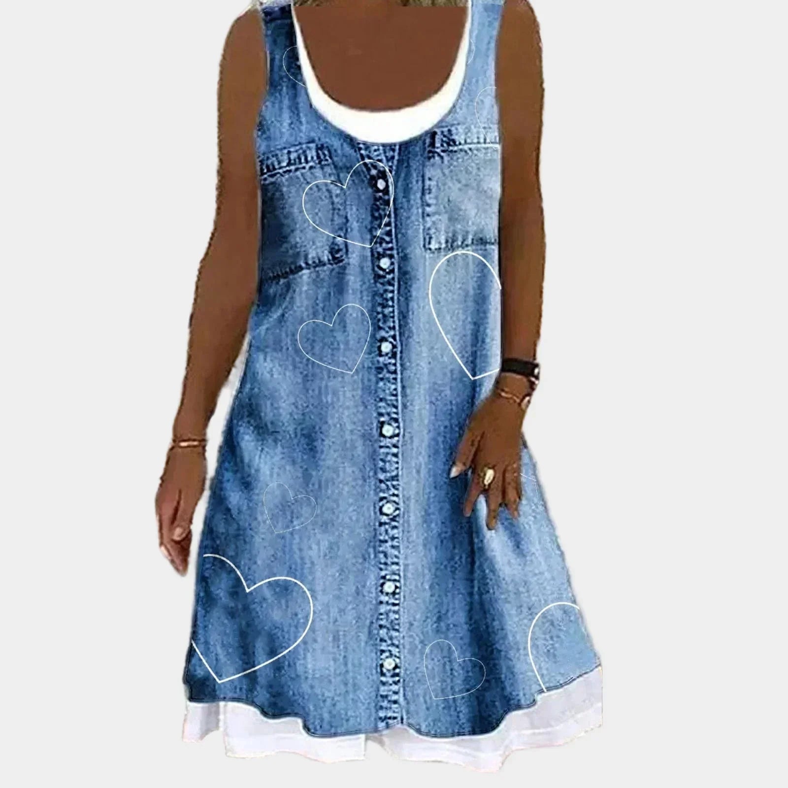 Mehka in elegantna jeans obleka