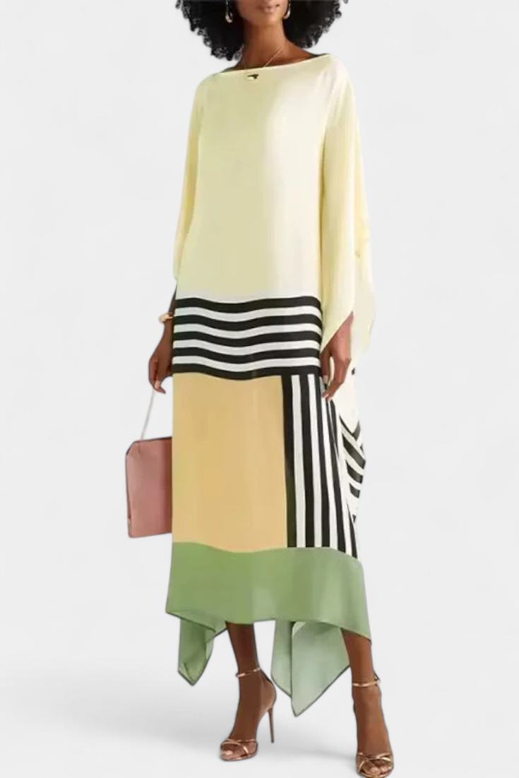 Elenora™ | Luksuzni kaftan z geometrijskim vzorcem