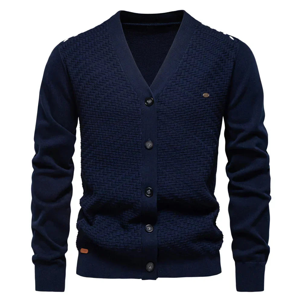 Schneider™ | Meeste topel cardigan V-kaelusega